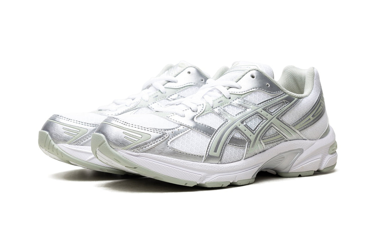 ASICS Mesh Sneakers - White, Silver & Pale Green