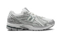 New Balance 1906R Sneakers - White/Metallic Silver with Dark Green Accents