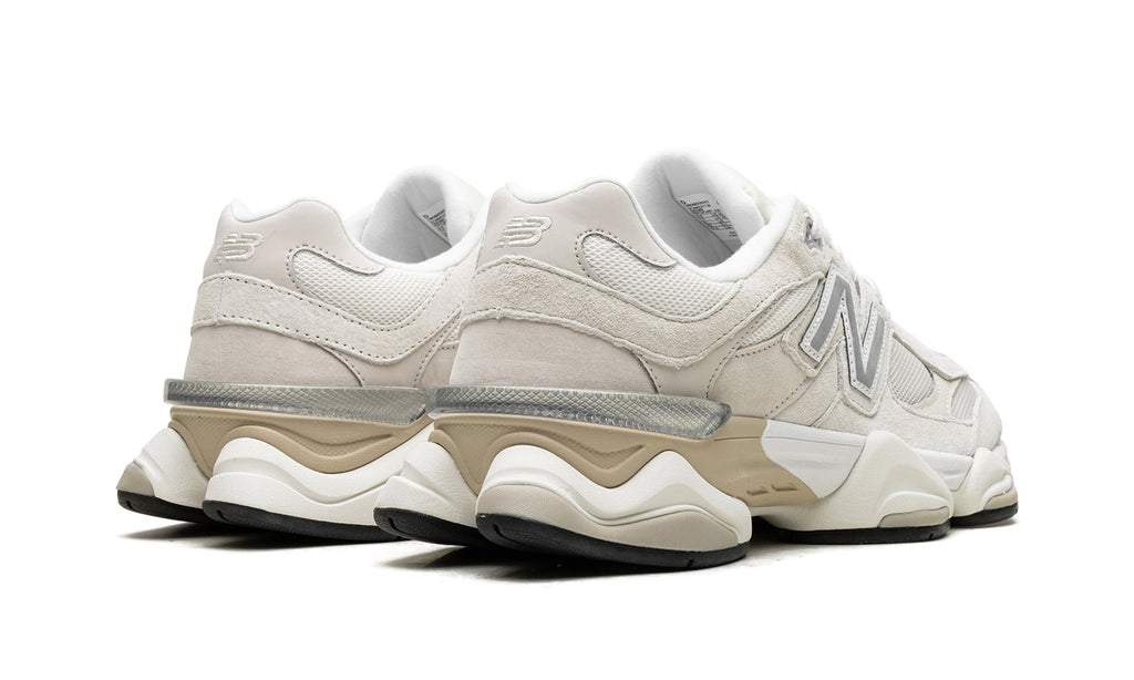 New Balance 9060 Sneakers - Off-White and Light Gray with Silver Details