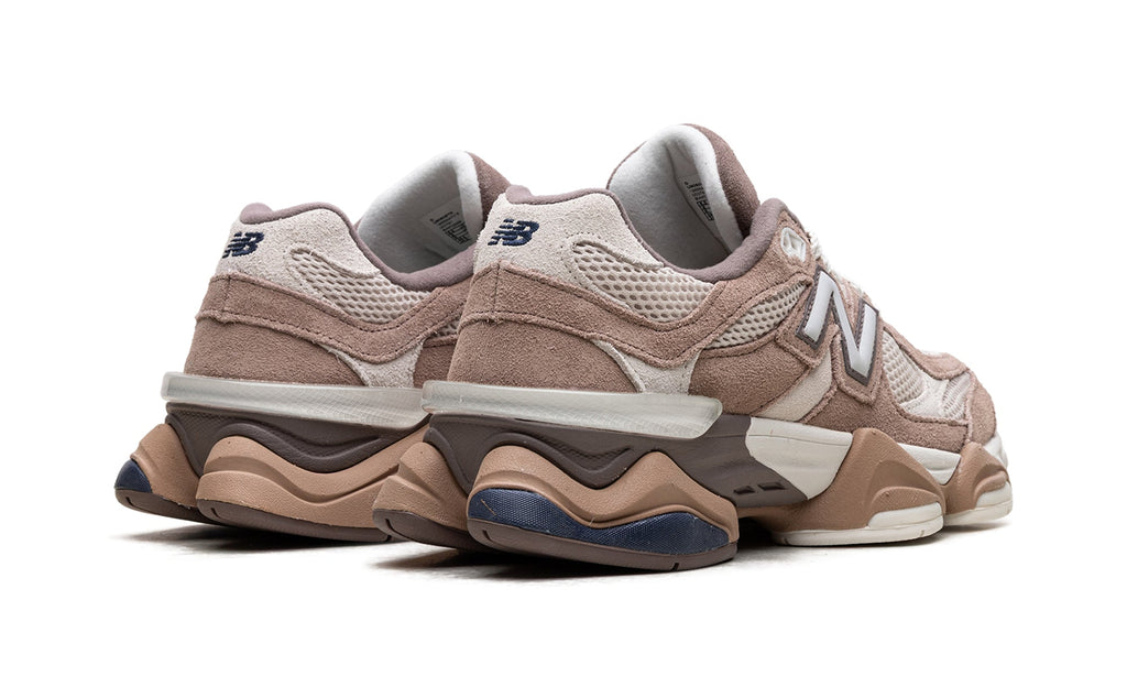 New Balance 9060 Sneakers - Taupe and Cream with Navy Accents