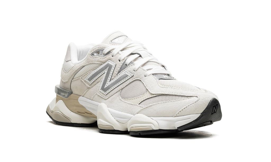 New Balance 9060 Sneakers - Off-White and Light Gray with Silver Details