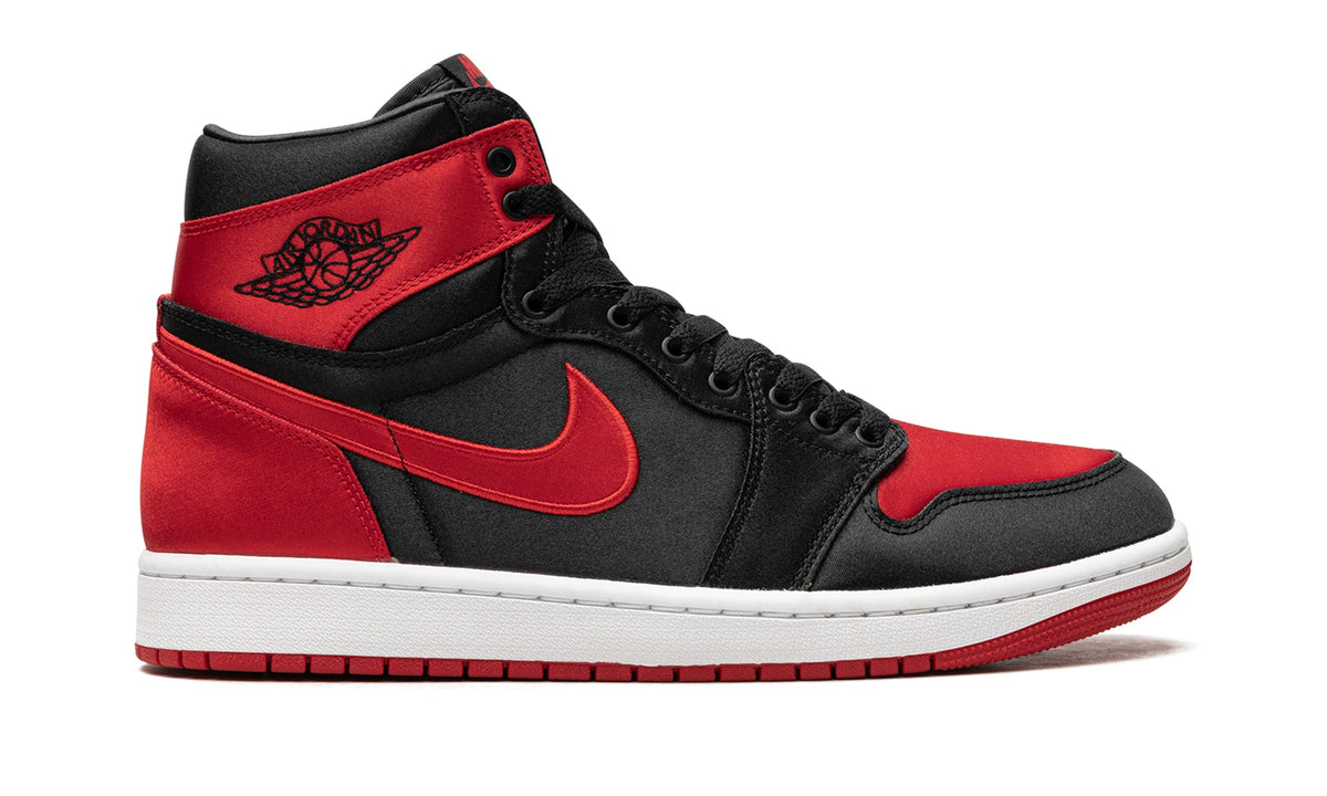 Air Jordan 1 Retro High OG Sneakers - Black and Red with White Midsole