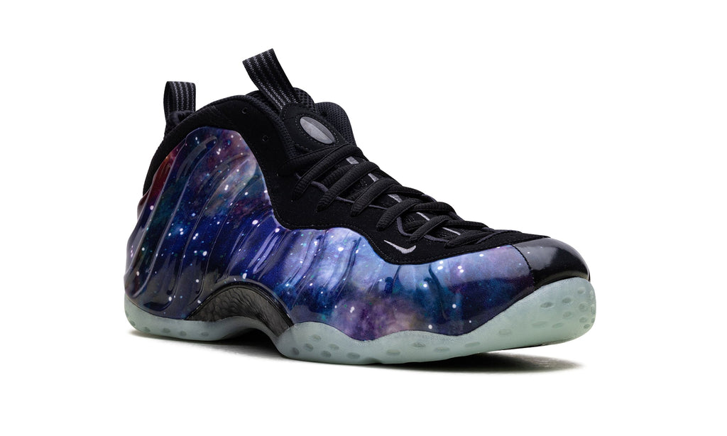 Nike Air Foamposite One Galaxy Sneakers - Blue and Purple with Black Details