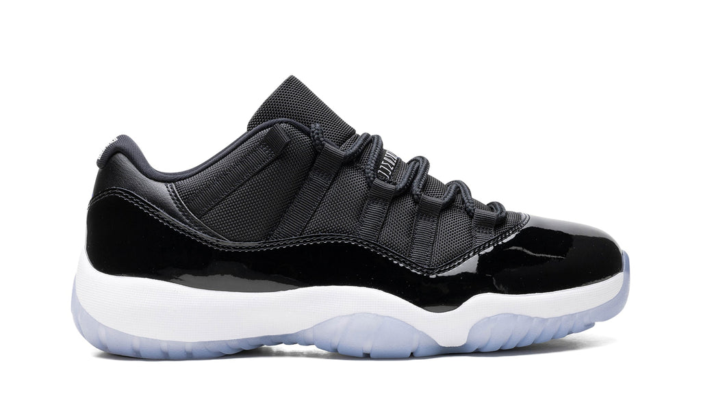 Air Jordan 11 Retro Low Sneakers - Black, White and Concord Blue Details