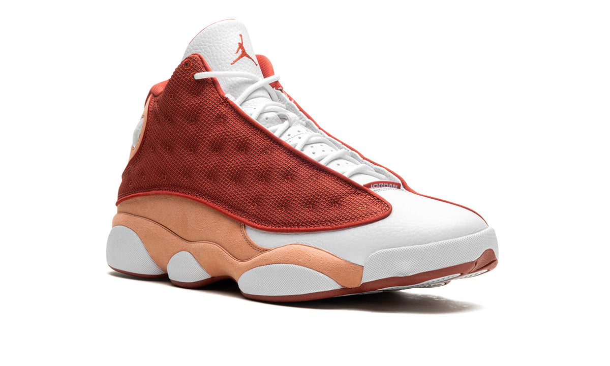 Air Jordan 13 Retro Sneakers - Rust Red, Peach Orange and White