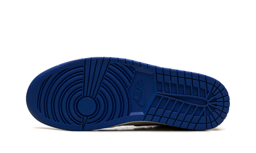 Air Jordan 1 High OG Sneakers - Black, White, Red and Blue with Contrast Stitching