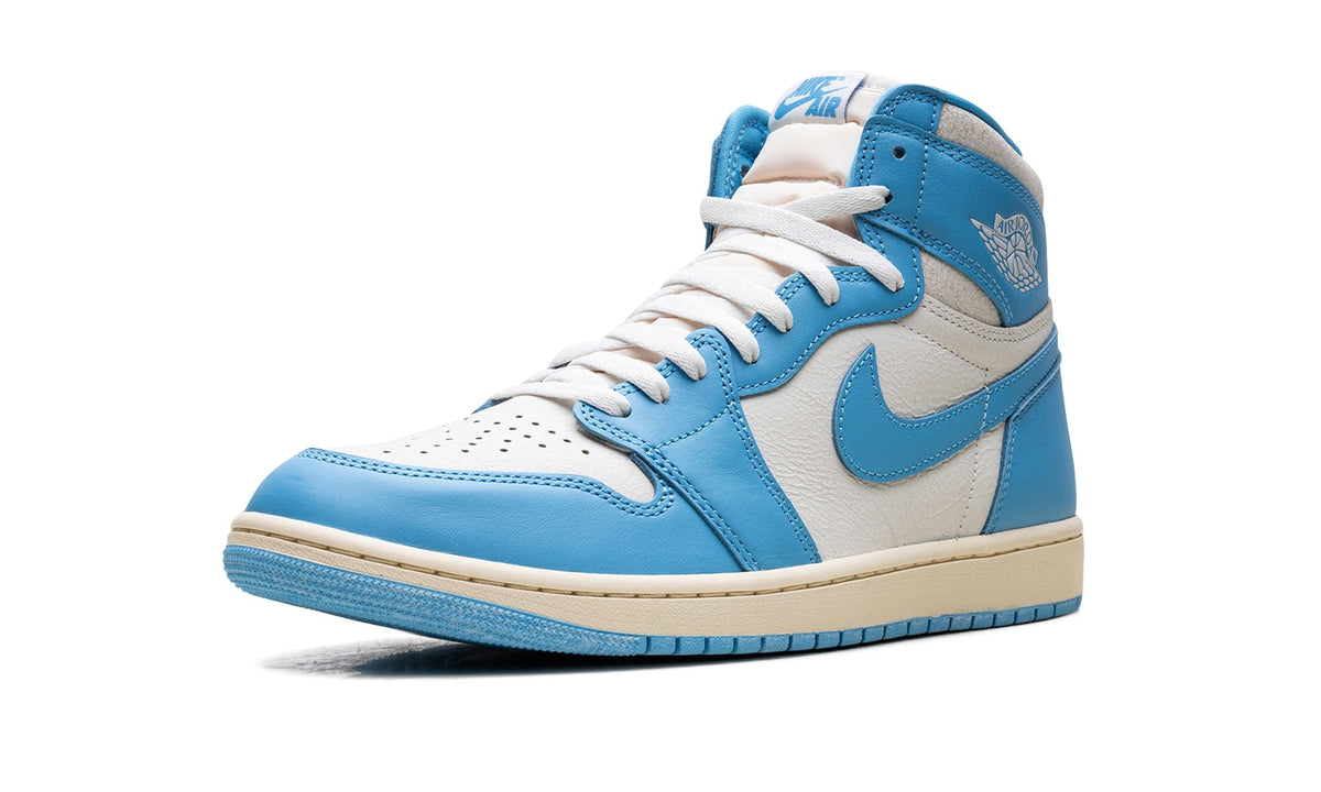 Air Jordan 1 High OG High-Top Sneakers in White & Blue