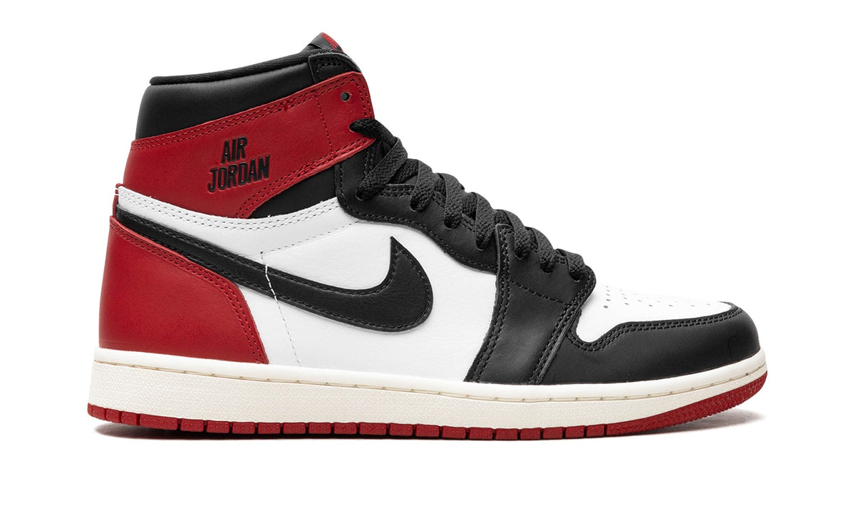 Air Jordan 1 High Sneakers – White, Black & Red