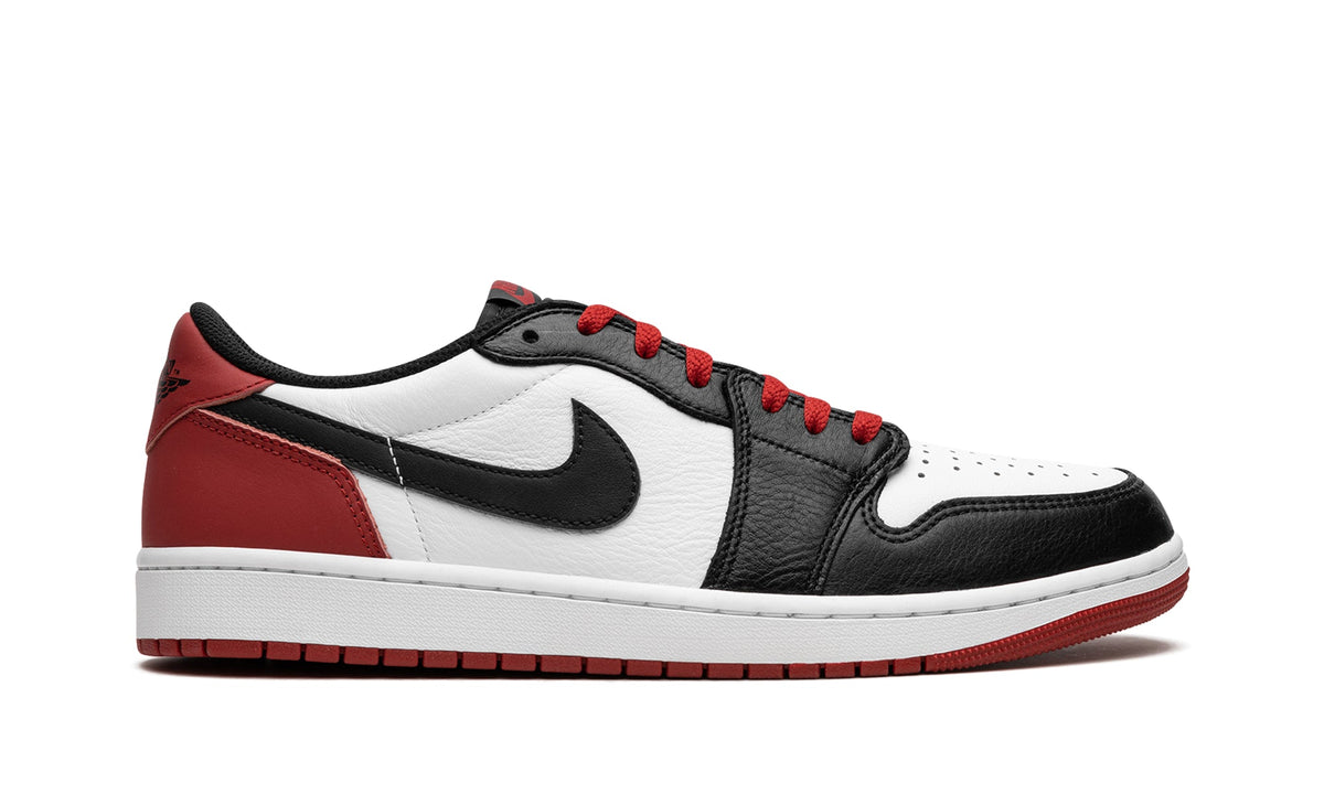 Air Jordan 1 Low OG Sneakers - Black, White and Red