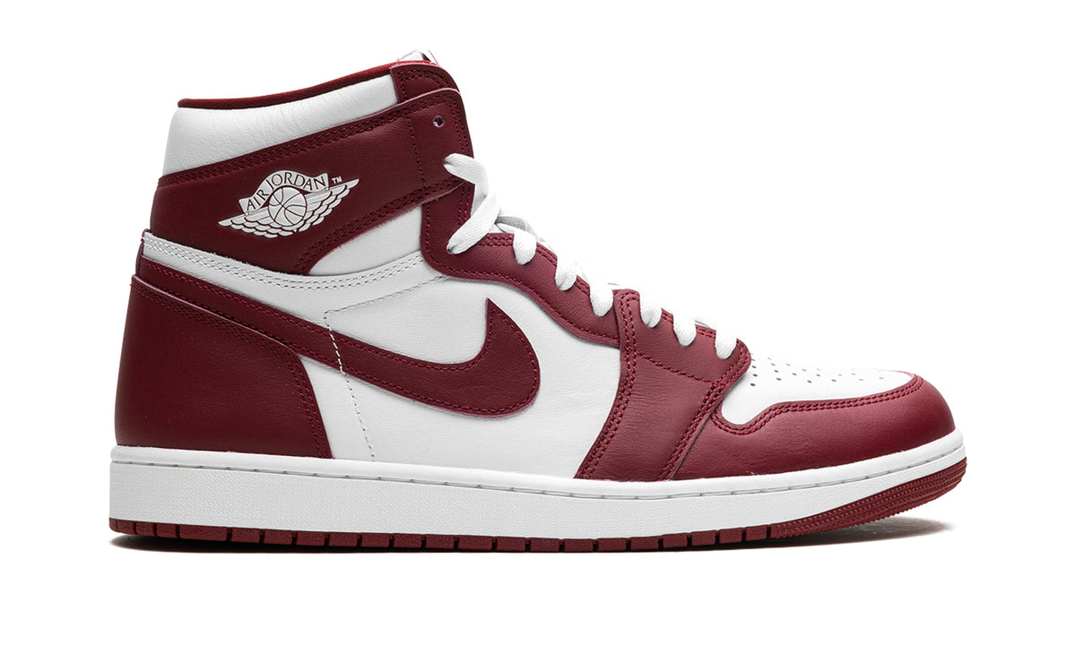 Air Jordan 1 Retro High OG Sneakers - Burgundy and White