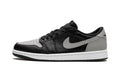 Air Jordan 1 Retro Low OG Sneakers - Black and Gray with White Midsole