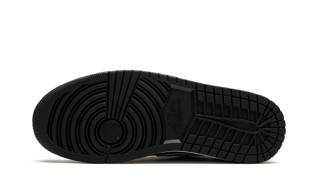 Air Jordan 1 Retro Low OG Sneakers - Black and Gray with White Midsole