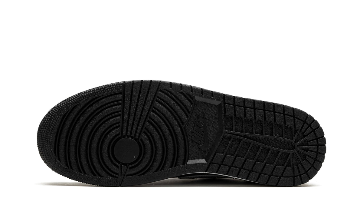Air Jordan 1 Retro Low OG Sneakers - Black and Gray with White Midsole
