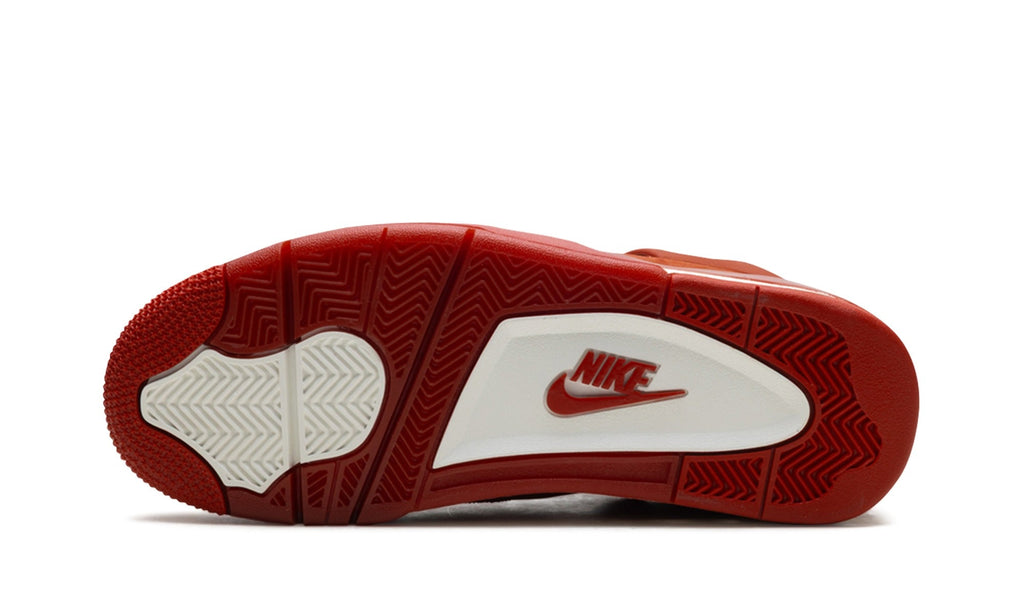 Air Jordan 4 Sneakers - Rust Red with White Nike Air Details