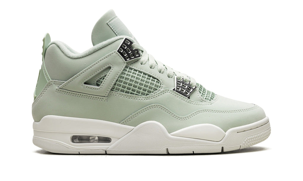 Jordan Mint Green Sneakers with Chrome Lace Wings