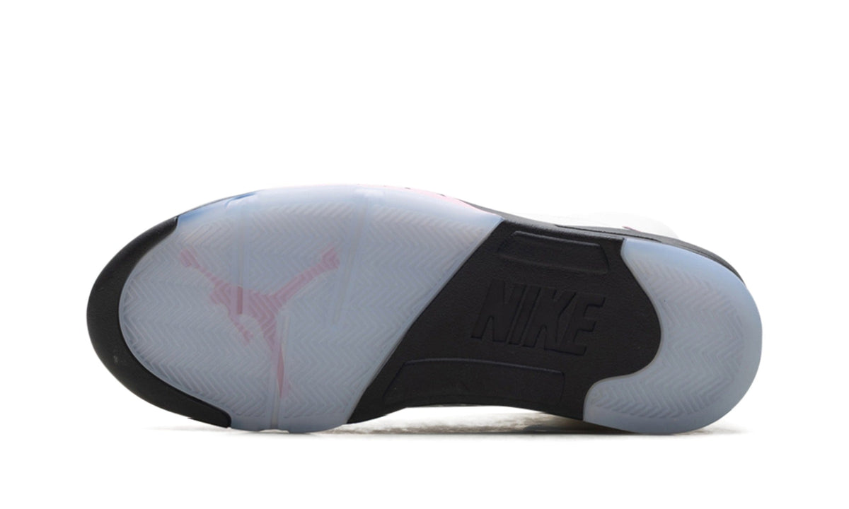 Air Jordan 5 Sneakers – White, Pink & Black
