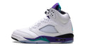 Air Jordan 5 Sneakers – White, Purple & Teal