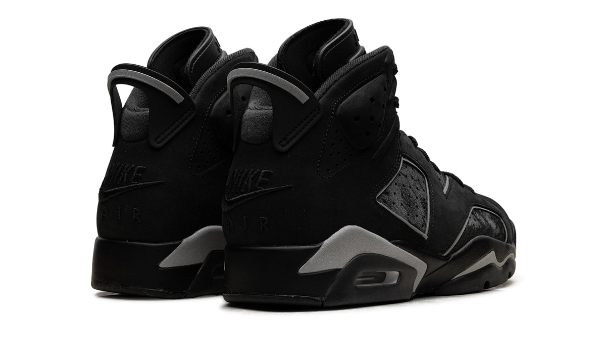 Air Jordan 6 Retro “Chrome” Sneakers – Black & Metallic Silver