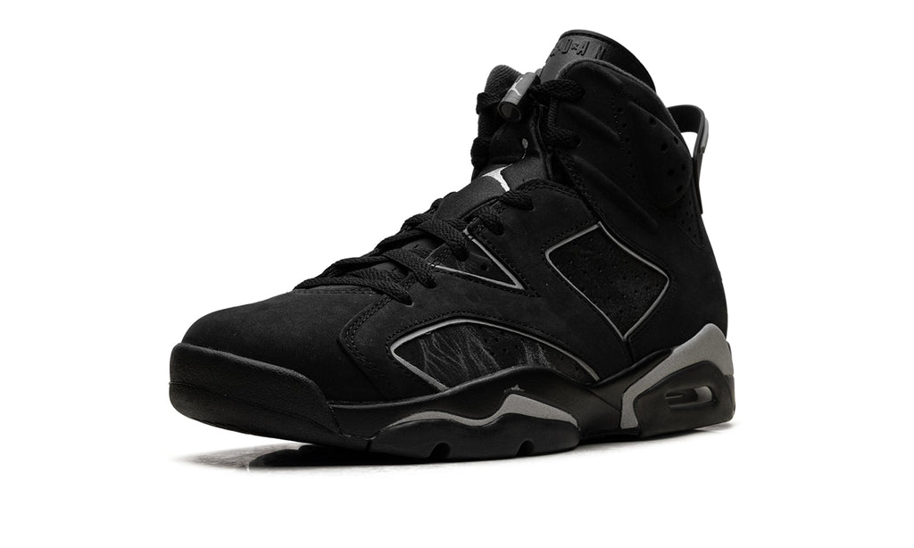 Air Jordan 6 Retro “Chrome” Sneakers – Black & Metallic Silver
