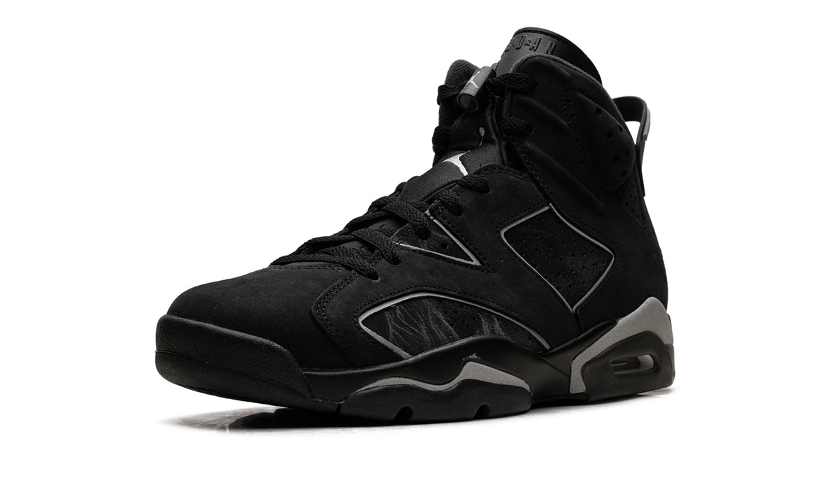 Air Jordan 6 Retro “Chrome” Sneakers – Black & Metallic Silver
