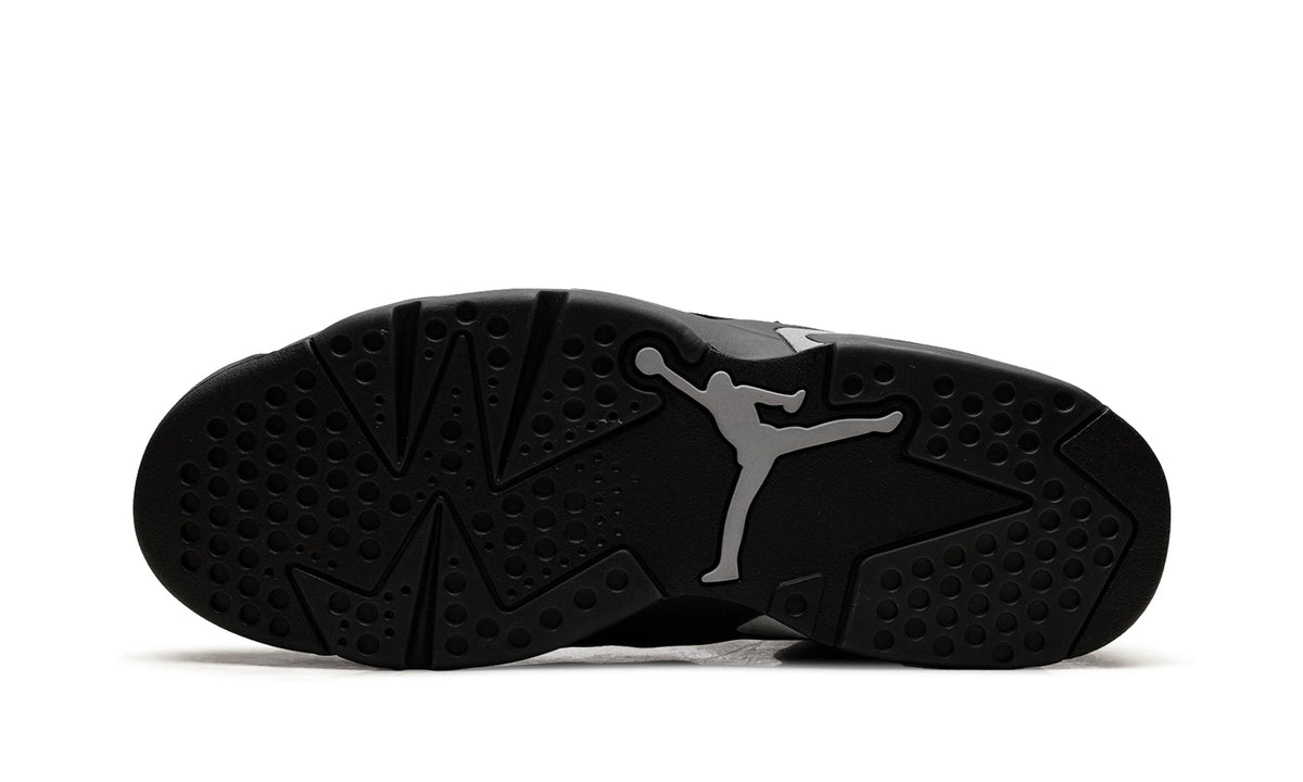 Air Jordan 6 Retro “Chrome” Sneakers – Black & Metallic Silver