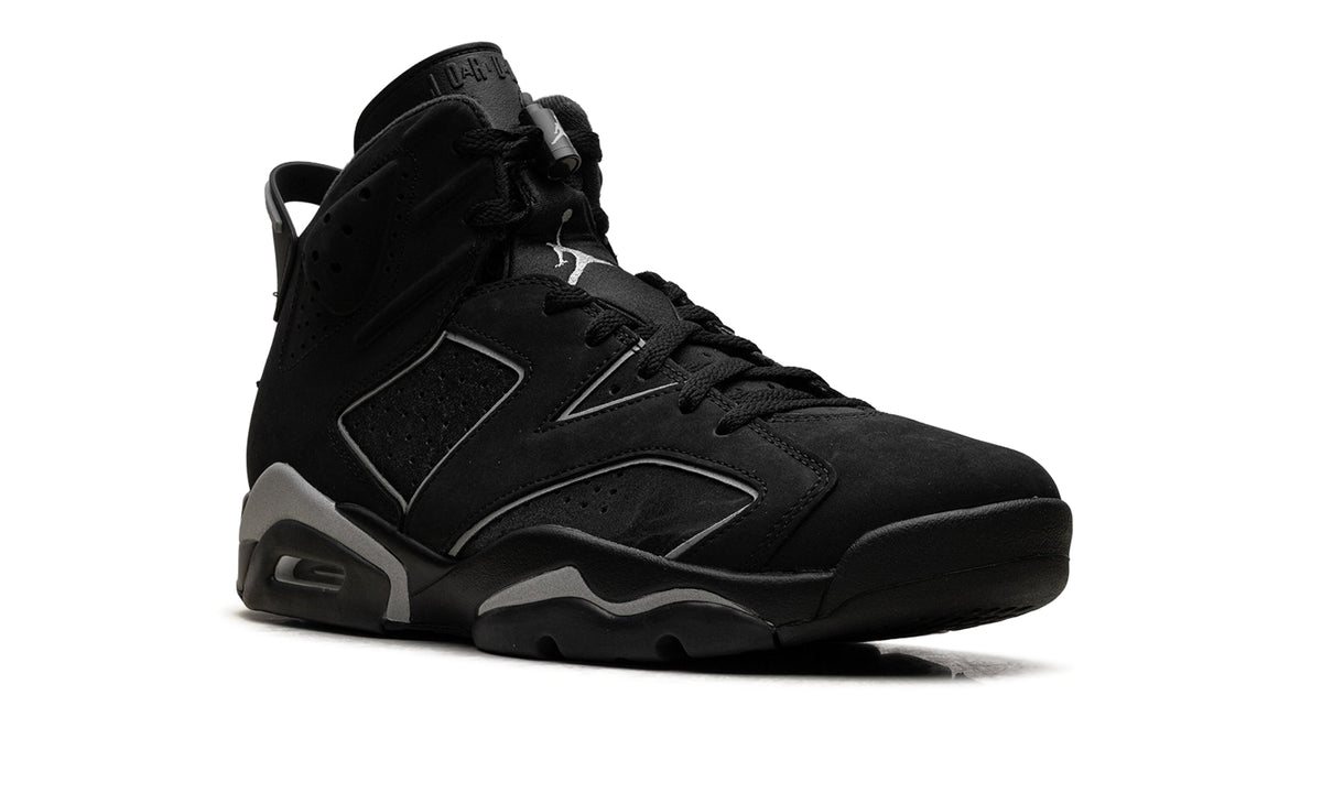 Air Jordan 6 Retro “Chrome” Sneakers – Black & Metallic Silver