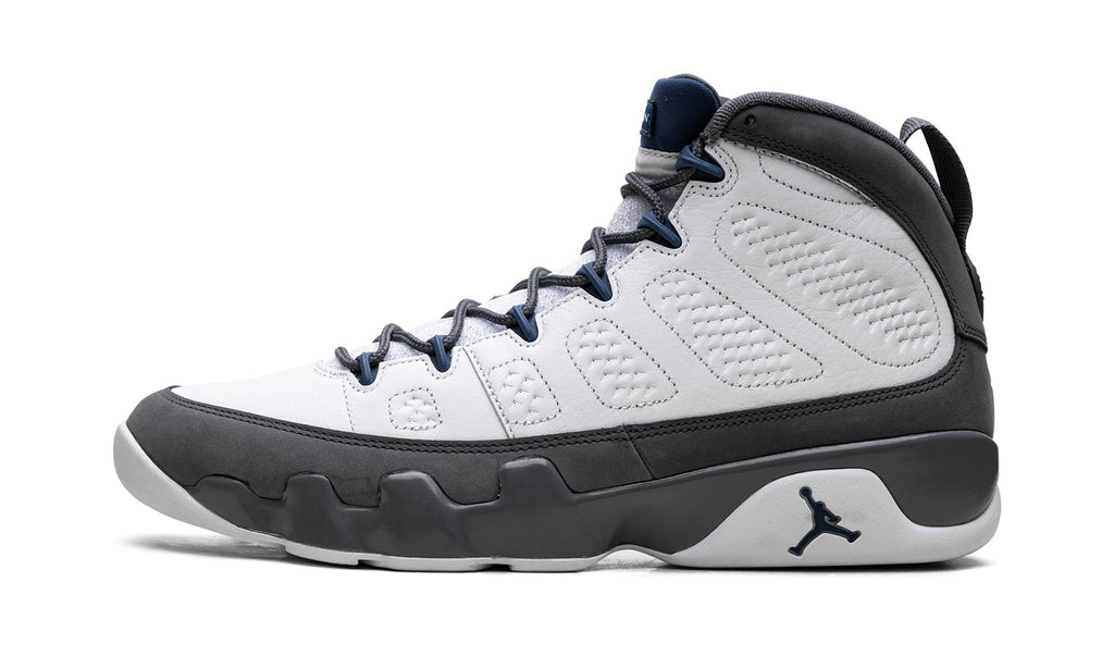 Air Jordan 9 High-Top Sneakers – White, Charcoal & Navy
