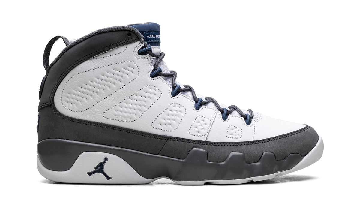 Air Jordan 9 High-Top Sneakers – White, Charcoal & Navy