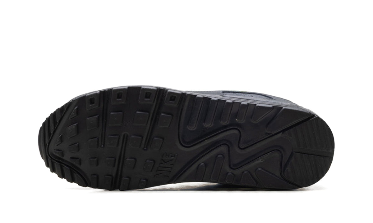 Nike Air Max 90 Sneakers - Grey and Black with Neon Yellow Accents