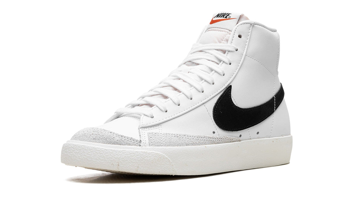 Nike Blazer Mid '77 Vintage Sneakers - White/Black with Light Grey Overlays