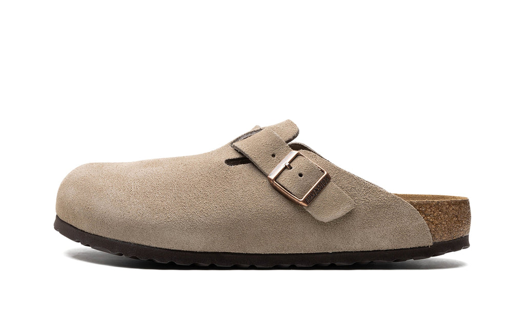 Birkenstock Boston Buckle Clogs - Taupe