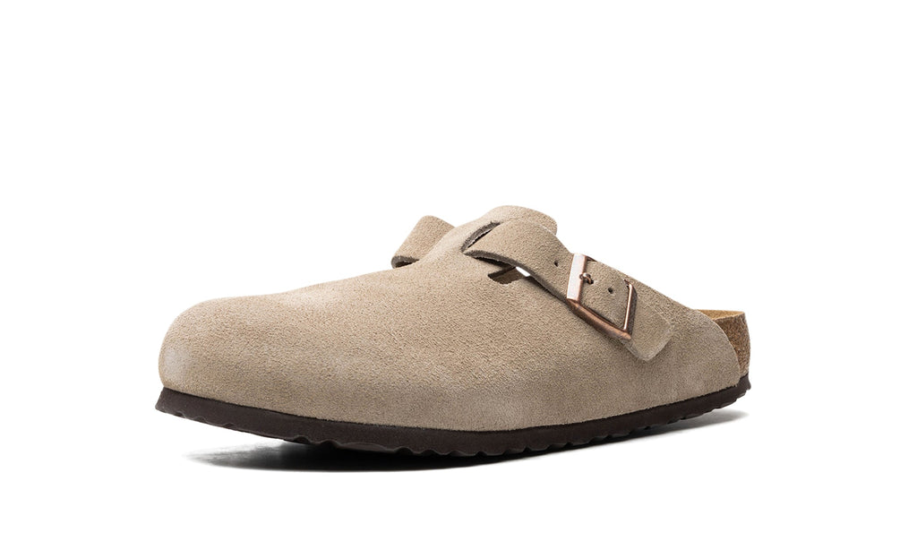 Birkenstock Boston Buckle Clogs - Taupe