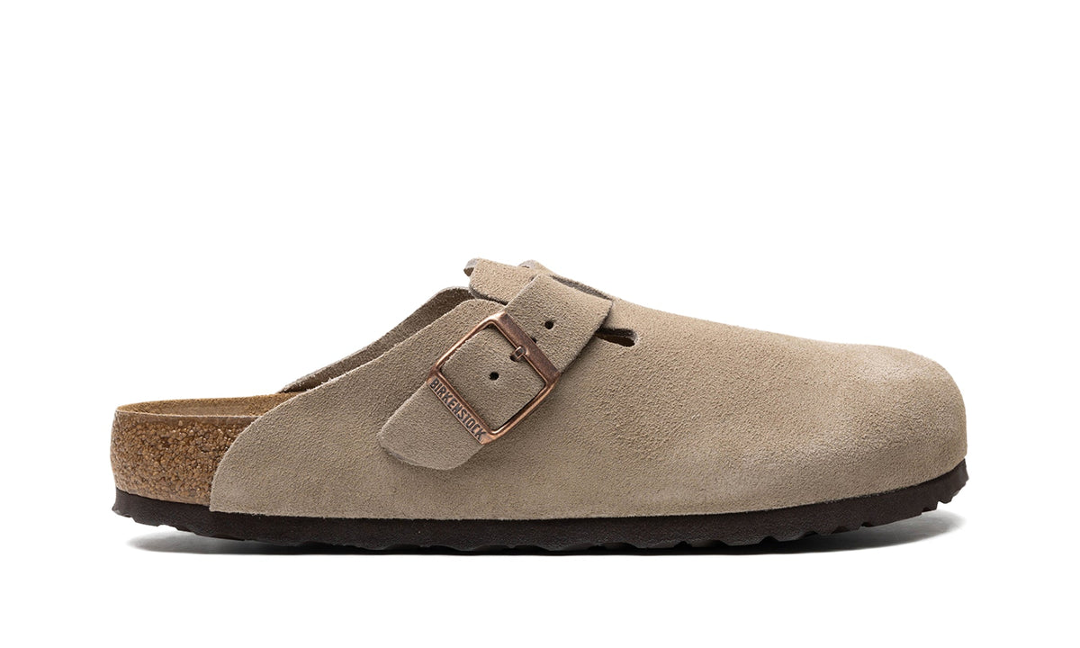 Birkenstock Boston Buckle Clogs - Taupe