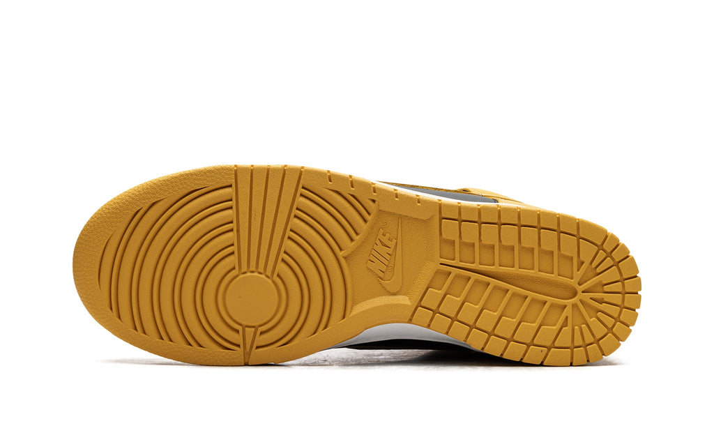 Nike Dunk High Sneakers - Golden Yellow and Black with Wu-Tang Logo Details