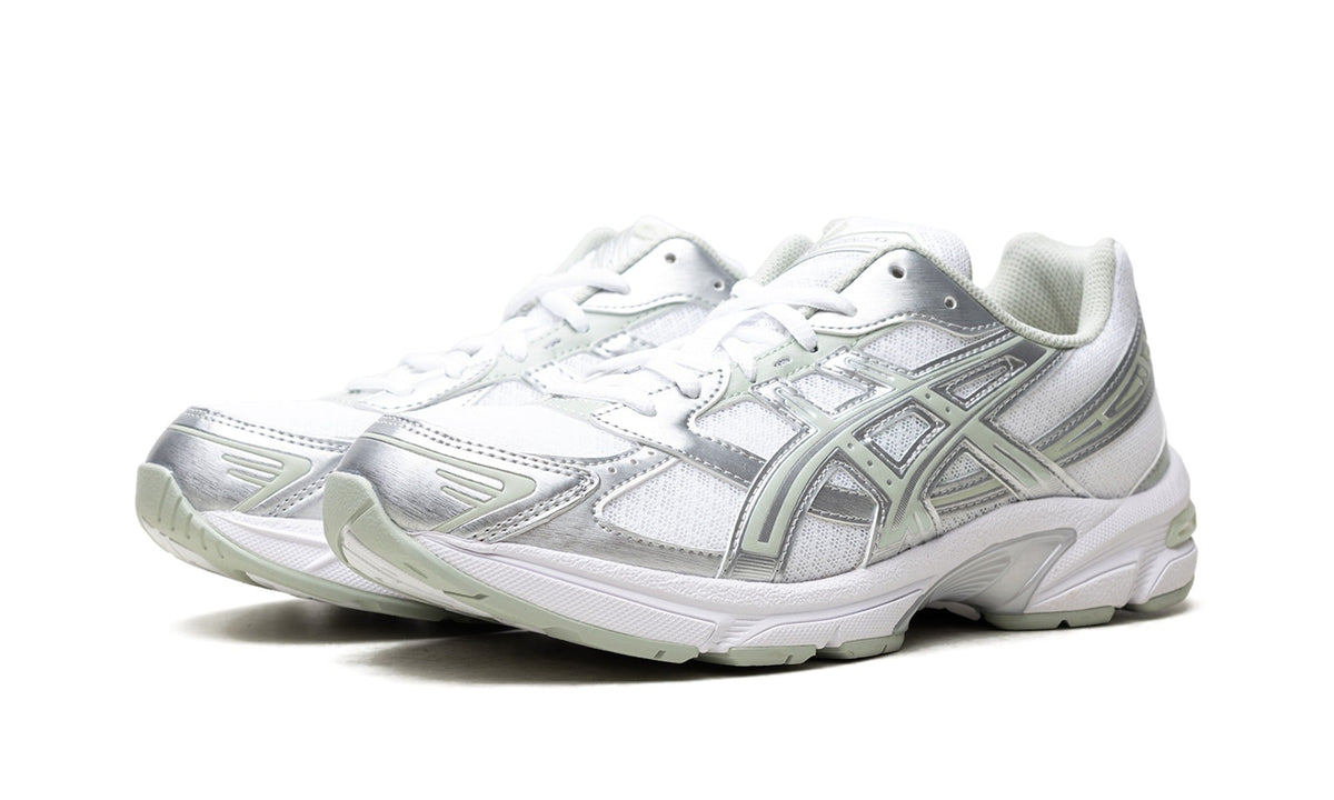 ASICS Mesh Sneakers - White, Silver & Pale Green