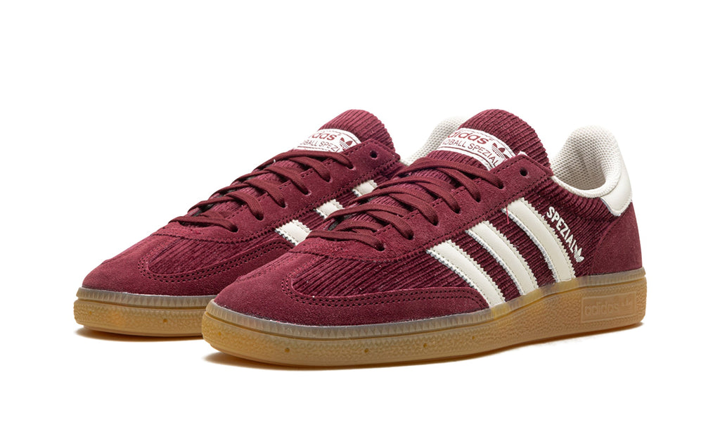 adidas Handball Spezial Sneakers - Burgundy with Cream Stripes and Gum Sole