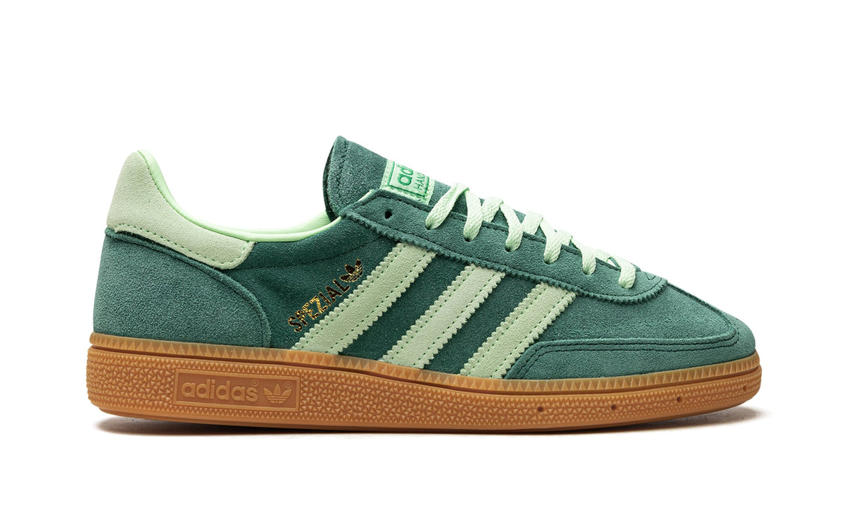 adidas Handball Spezial Sneakers - Teal Green with Mint Stripes and Gum Sole