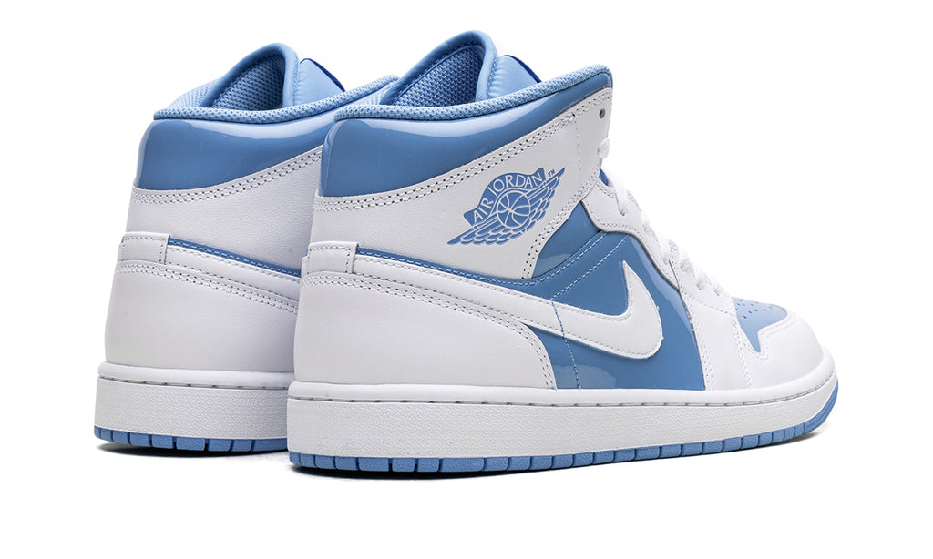 Air Jordan 1 Mid Sneakers - Blue and White