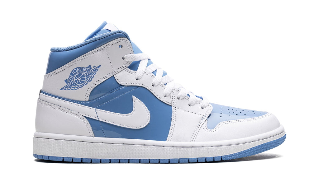 Air Jordan 1 Mid Sneakers - Blue and White