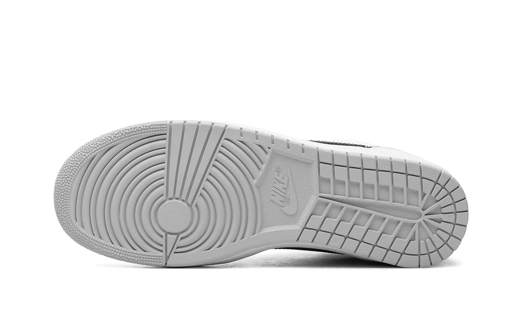 Air Jordan 1 Retro Low Sneakers - White and Black with Light Gray Outsole