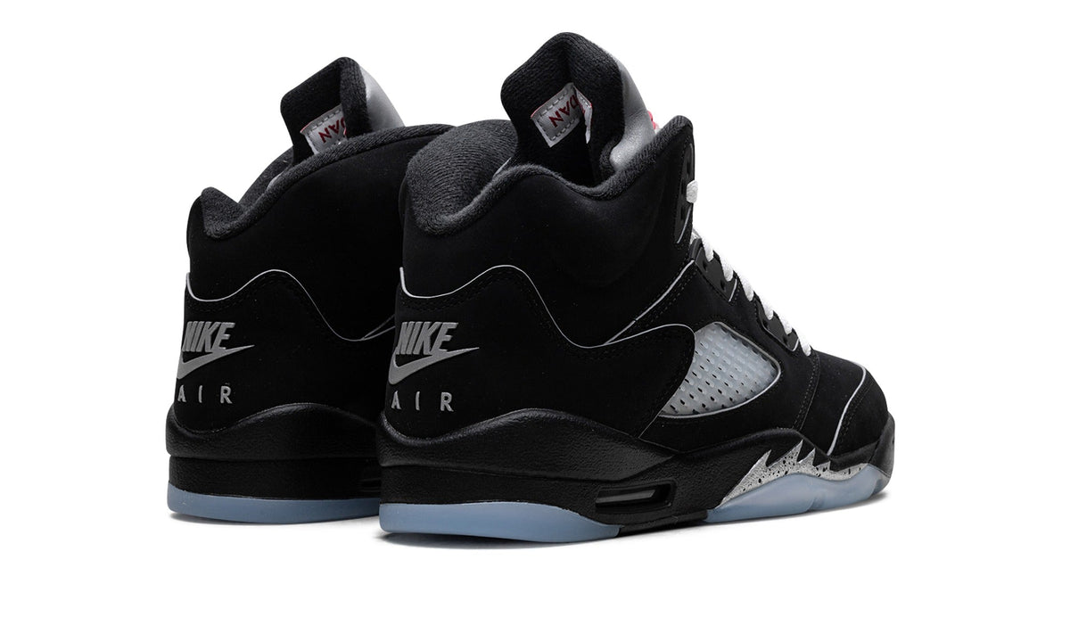Air Jordan 5 Sneakers – Black, Silver & Ice Blue