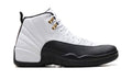 Air Jordan 12 Sneakers – White, Black & Gold