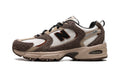 New Balance 530 Sneakers - Brown/Tan/Cream with Textured Overlays