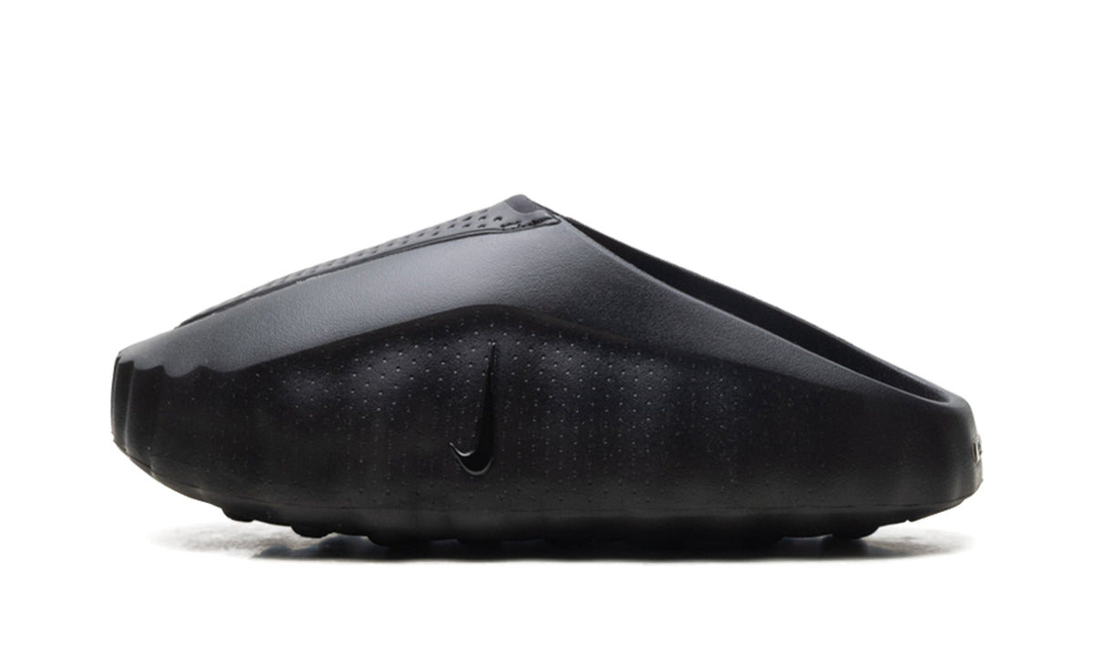 Nike Mind 001 Slip-On Mules - All Black with Circular Outsole Nodes
