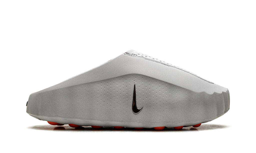 Nike Mind 001 Slip-On Mules - Light Gray with Orange Outsole Nodes