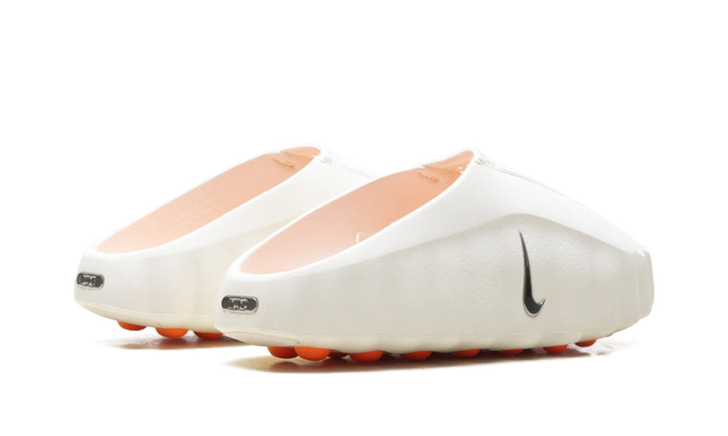 Nike Mind 001 Slip-On Mules - Off-White with Orange Outsole Nodes