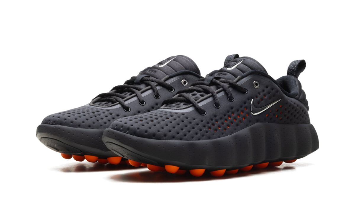 Nike Mind 002 Sneakers - Black and Charcoal with Orange Outsole Nodes