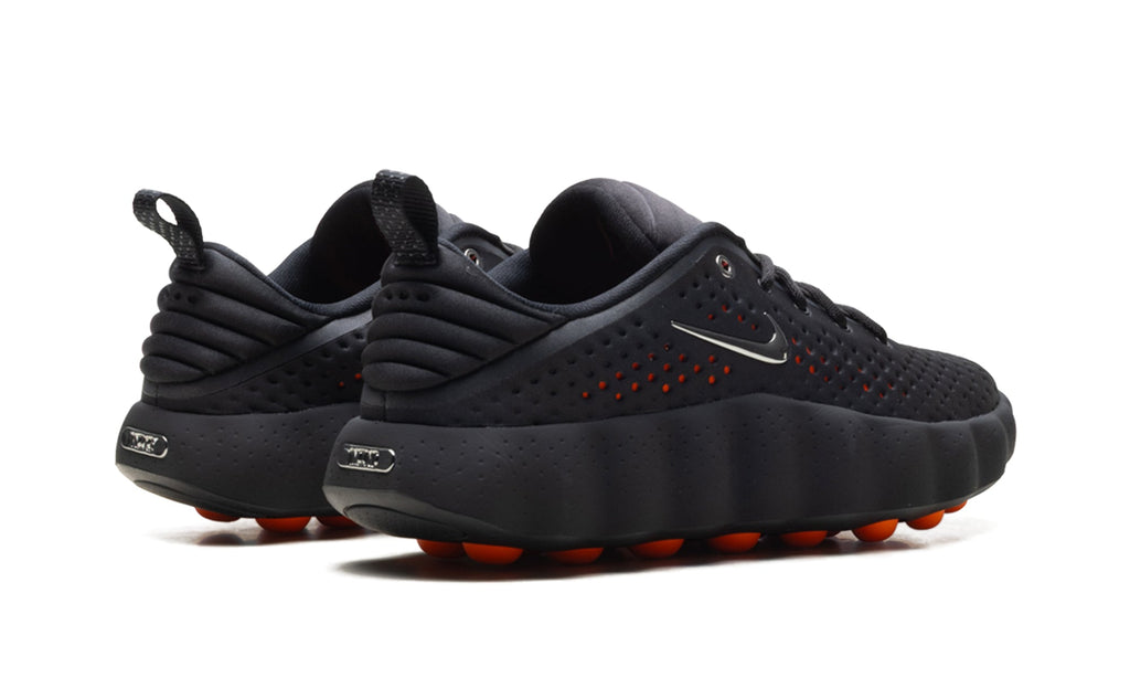 Nike Mind 002 Sneakers - Black and Charcoal with Orange Outsole Nodes