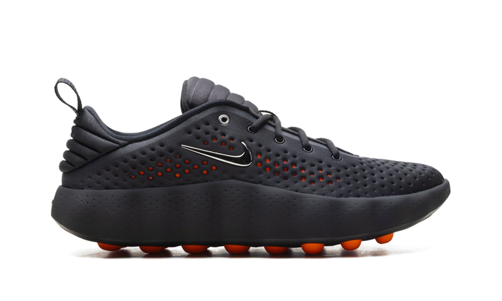 Nike Mind 002 Sneakers - Black and Charcoal with Orange Outsole Nodes