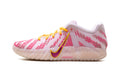 Nike Ja 3 Sneakers - Pink and Pale Lilac with Yellow Laces and Purple Swooshes